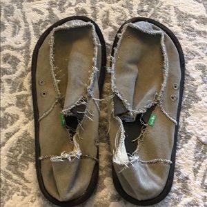 Sanuk Vagabond Tan Slip on shoes